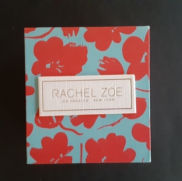 Rachel Zoe Cross Pearl Huggie Earrings New In Box - Picture 3 of 3
